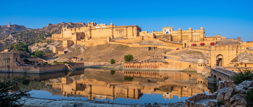 Amer Fort during winter in Jaipur