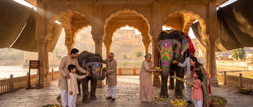 Summer elephant experience at Elephant Park Jaipur